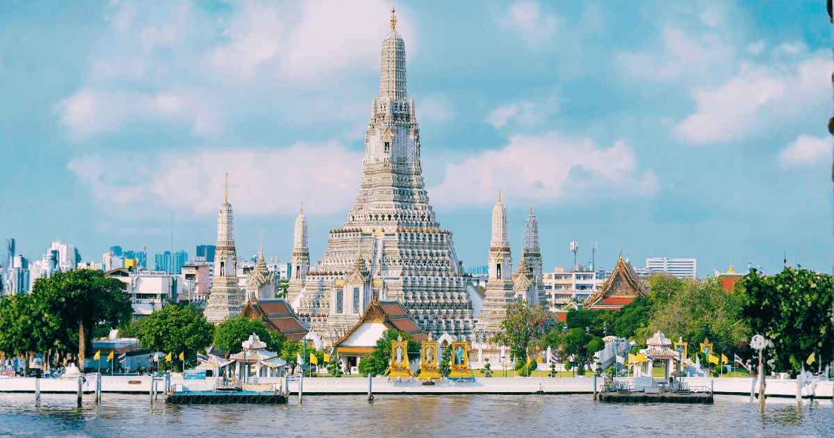 Pemandangan Thailand — destinasi eSIM GoSIMin